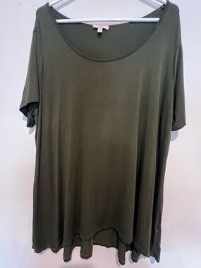 Como Vintage Olive Green Scoop Neck Tunic